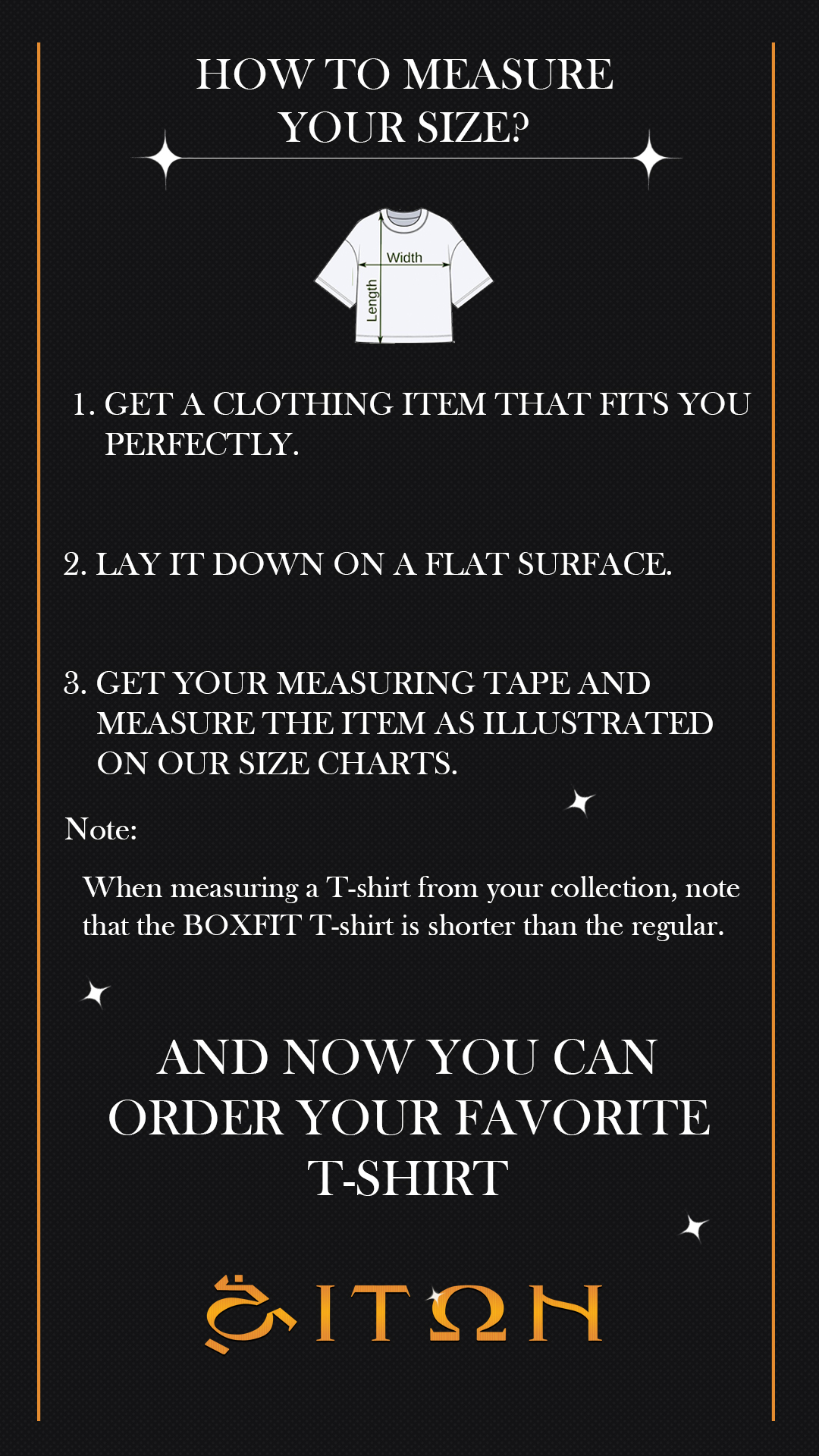 How to measure your T-shirt size