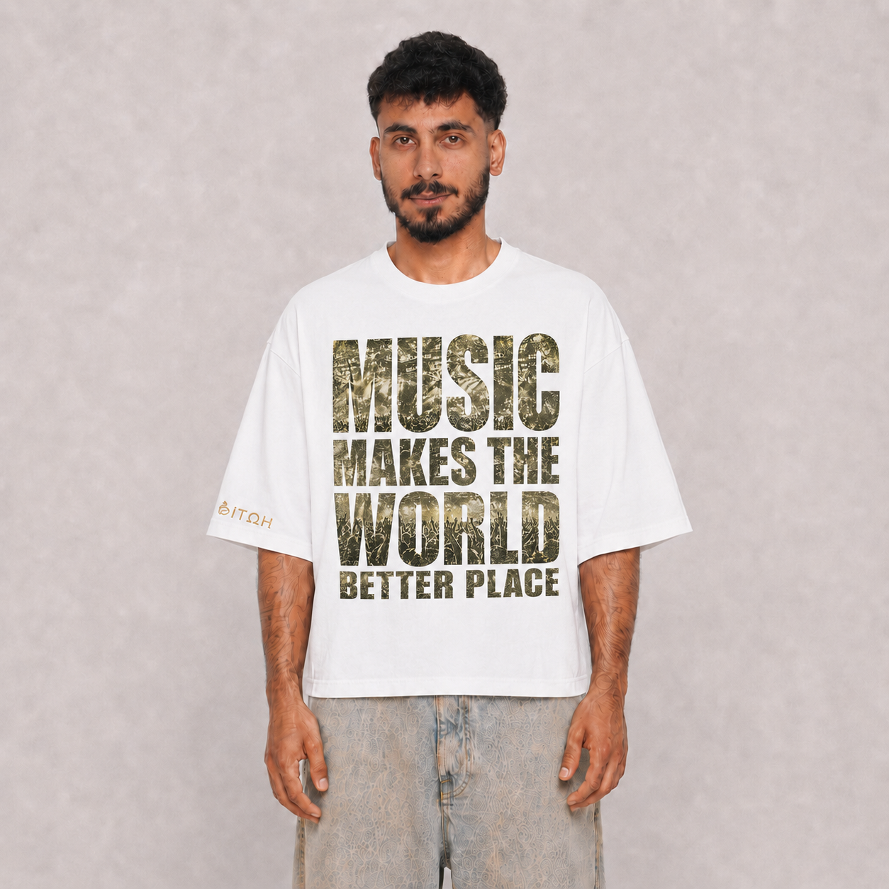 MUSIC WHITE TEE - Image 7