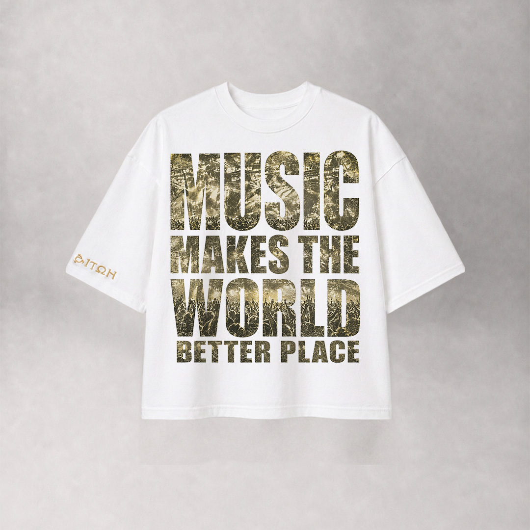 MUSIC WHITE TEE - Image 8