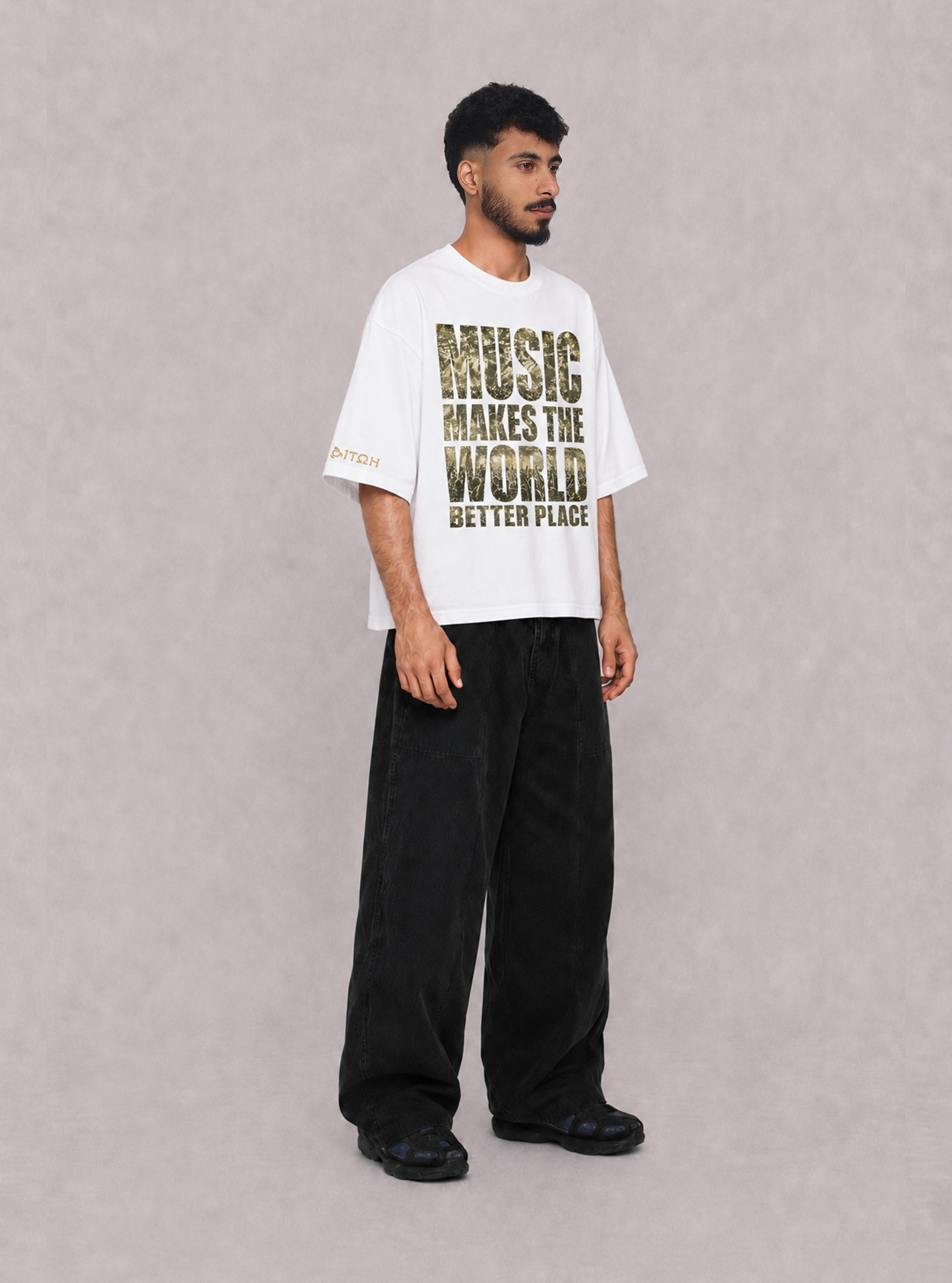 MUSIC WHITE TEE - Image 3