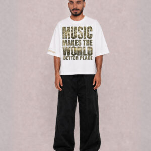 MUSIC WHITE TEE
