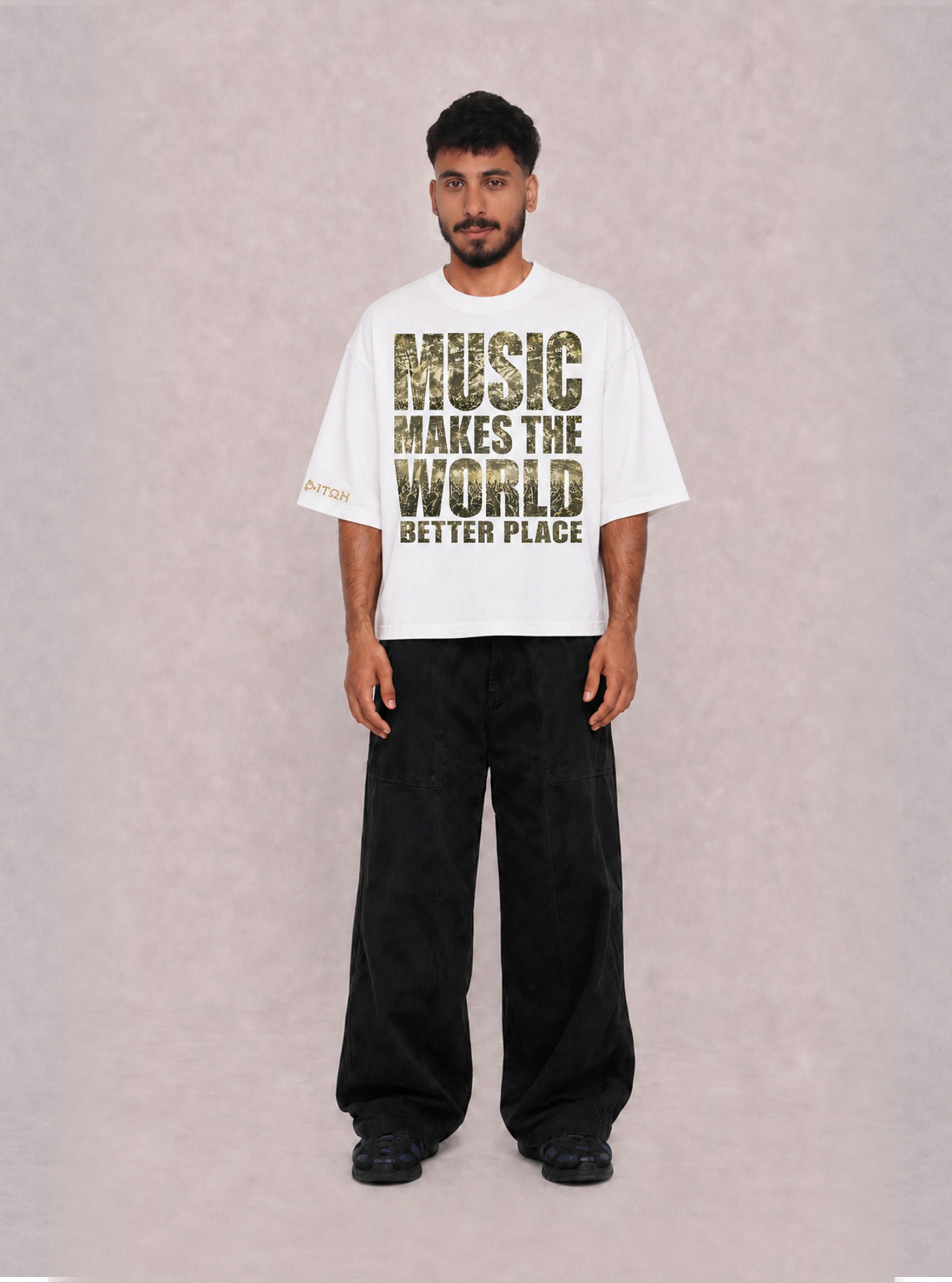 MUSIC WHITE TEE